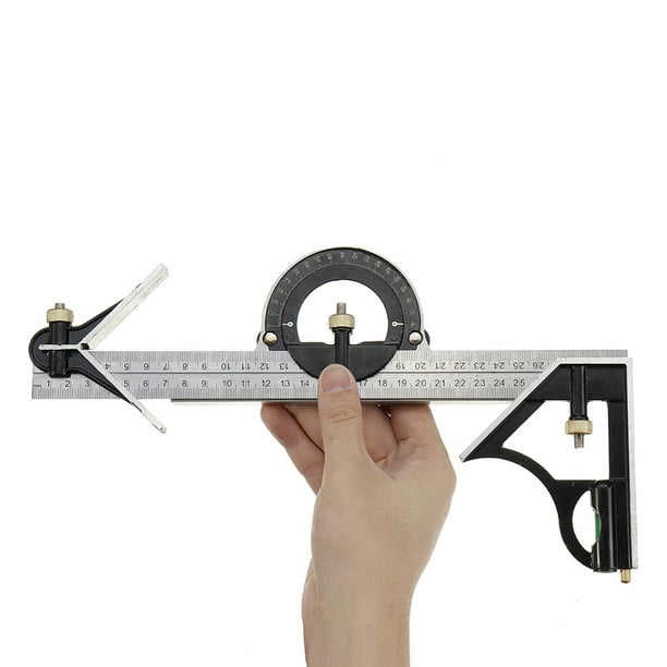 Protractor Angle Square Multi‑Functional Right Angle Ruler for Engineer for Woodworking 